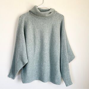 Cozy Blue/Green Turtleneck Sweater